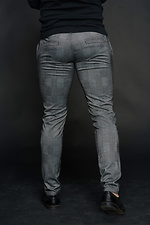 Spodnie Skinny w szarą kratę Custom Wear 8025549 zdjęcie №5