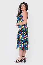 Довга штапельна сукня AMI в квітковий принт з тонкими бретелями Garne 3040552 фото №2