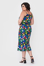 Довга штапельна сукня AMI в квітковий принт з тонкими бретелями Garne 3040552 фото №3