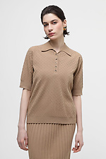 Hellbrauner Damenpullover  4038553 Foto №1