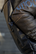 Rolltop Rucksack Öko-Leder schwarz Mamakazala 8039553 Foto №6