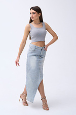 Light gray women's T-shirt  4038554 photo №4