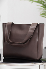 Women's Shopper Tote Bag Avangarde Brown Without 8049555 photo №2