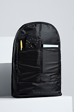 Small urban backpack yellow with zippered outer pocket Without 8042559 photo №5
