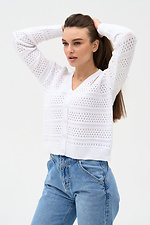 Women's white cardigan  4038561 photo №1