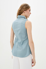 KAYAN sleeveless cotton shirt in brockard polka dot Garne 3036562 photo №3