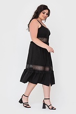 Літня лляна сукня DAPHNE в кантрі стилі з мереживом та рюшами Garne 3040565 фото №4