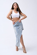 White women's T-shirt  4038565 photo №4