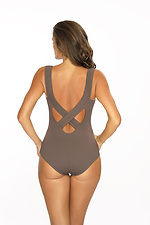One-piece beige one-piece swimsuit with tight cups Marko 4024566 photo №3