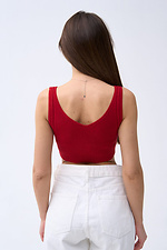 Red women's T-shirt  4038566 photo №3