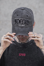 Men's Cap Baseball Cap New York Gray Without 8049566 photo №1