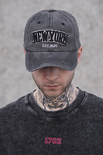 Men's Cap Baseball Cap New York Gray Without 8049566 photo №2