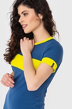 Трикотажное спортивное платье LENA с короткими рукавами и планкой на груди Garne 3040568 фото №4