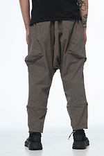Cargo pants made of stretch nylon "SM-2402", khaki TUR WEAR 8037568 photo №4