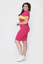 LENA knitted sports dress with short sleeves and placket on the chest Garne 3040569 photo №2