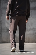 Herren-Sporthose mit geradem Bein, Oversized-Schnitt und lockerer Passform in Hellbraun Teamv 8034569 Foto №5