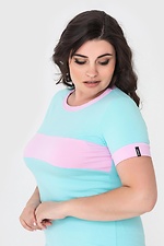 LENA gestricktes Sportkleid mit kurzen Ärmeln und Knopfleiste auf der Brust Garne 3040570 Foto №4