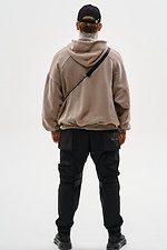Худи оверсайз кроя с декоративными швами "Рейз", серый с эффектом варки. TUR WEAR 8037570 фото №8