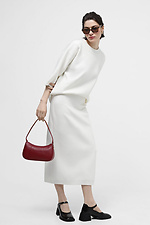 Women's knitted white suit  4038571 photo №2