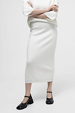 Women's knitted white suit  4038571 photo №4