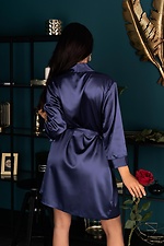 Шелковый домашний халат короткий на запах Livia Corsetti 4026572 фото №2
