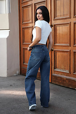 Damenjeans gerades, weites Bein Teamv 8034572 Foto №5