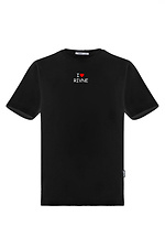 Женская футболка с принтом "I love Rivne", черный Garne 9001572 фото №1