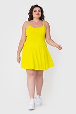 NEL summer cotton suit in yellow: top with thin straps, wide skirt Garne 3040573 photo №2