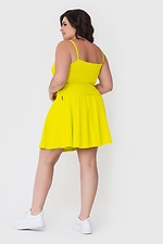 NEL summer cotton suit in yellow: top with thin straps, wide skirt Garne 3040573 photo №4