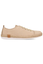Beige sneakers for summer from nubuck with twine on the sole Las Espadrillas 4101574 photo №3