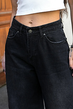 Weit geschnittene Baggy-Jeans für Damen, TMV Baggy Barrel Schwarz Teamv 8034574 Foto №3