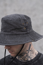 Men's Panama Hat Transformer With Drawstring Shadow Gray Without 8049574 photo №4