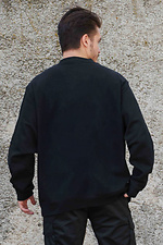 Herren Sweatshirt aus Fleece in Übergröße mit Aufdruck Don't Ride Horses Schwarz Without 8055574 Foto №2