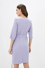 Короткое деловое платье IMAGE лилового цвета с поясом Garne 3037575 фото №3