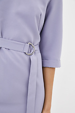Короткое деловое платье IMAGE лилового цвета с поясом Garne 3037575 фото №4