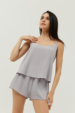 Light gray top with thin straps Garne 3034576 photo №1