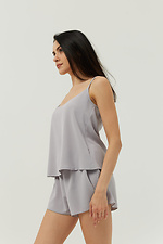 Light gray top with thin straps Garne 3034576 photo №2