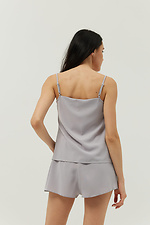 Light gray top with thin straps Garne 3034576 photo №3