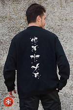 Isoliertes Fleece-Sweatshirt in Übergröße mit Aufdruck Fourth Wing (Herren) Schwarz Without 8055576 Foto №4
