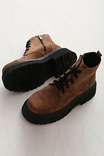 Chunky Suede Military Platform Boots  4205577 photo №1