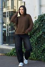 Oversize-Strickpullover im Raglan-Stil für Damen Teamv 8034578 Foto №5