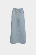 Damskie spodnie jeansowe z szerokimi nogawkami  4014579 zdjęcie №5