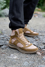 Літні текстильні черевики в стилі армійського пісочного кольору  8019579 фото №1