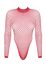 Red erotic sheer mesh bodysuit Obsessive 4026580 photo №3