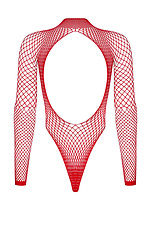 Red erotic sheer mesh bodysuit Obsessive 4026580 photo №4