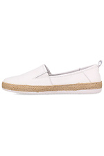 Light leather slip-ons for the summer with a twine on the sole Las Espadrillas 4101580 photo №2