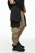 Hidza stretch nylon cargo pants, light olive with black TUR WEAR 8037580 photo №3