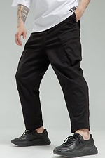 Cargo pants made of cotton "Tech", black TUR WEAR 8037581 photo №2