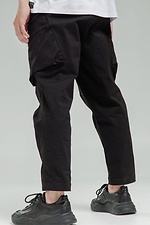 Cargo pants made of cotton "Tech", black TUR WEAR 8037581 photo №5