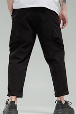 Cargo pants made of cotton "Tech", black TUR WEAR 8037581 photo №6
